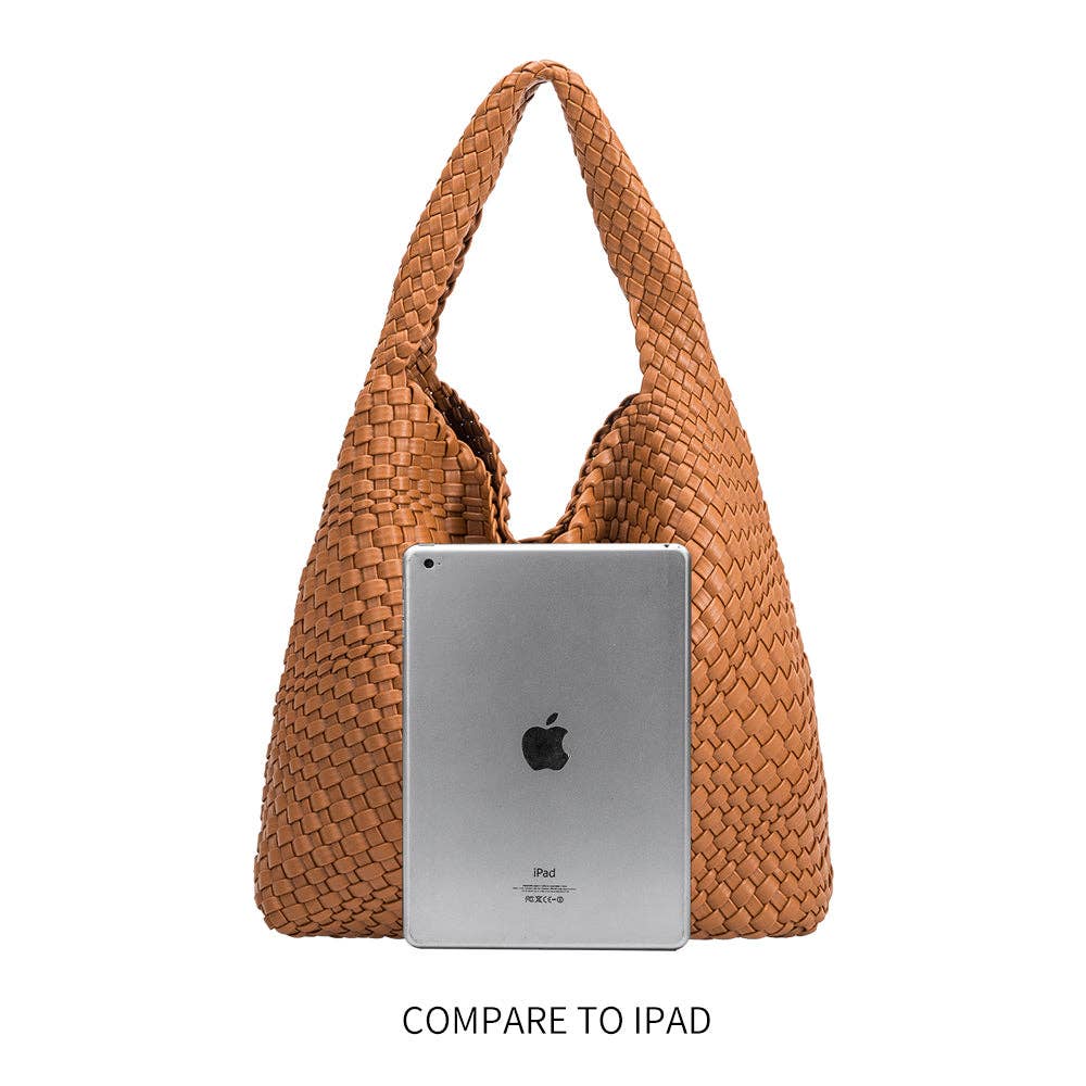 Johanna Espresso L Recycled Vegan Shoulder Bag