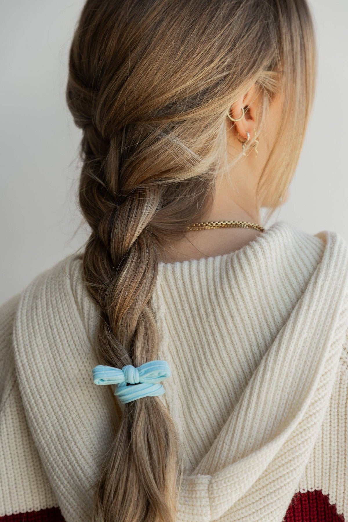 BOW SLICK BACK HAIR TIES