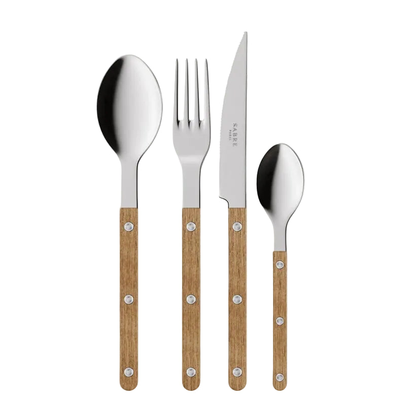 Bistrot Teak 4 Pieces Cutlery Set