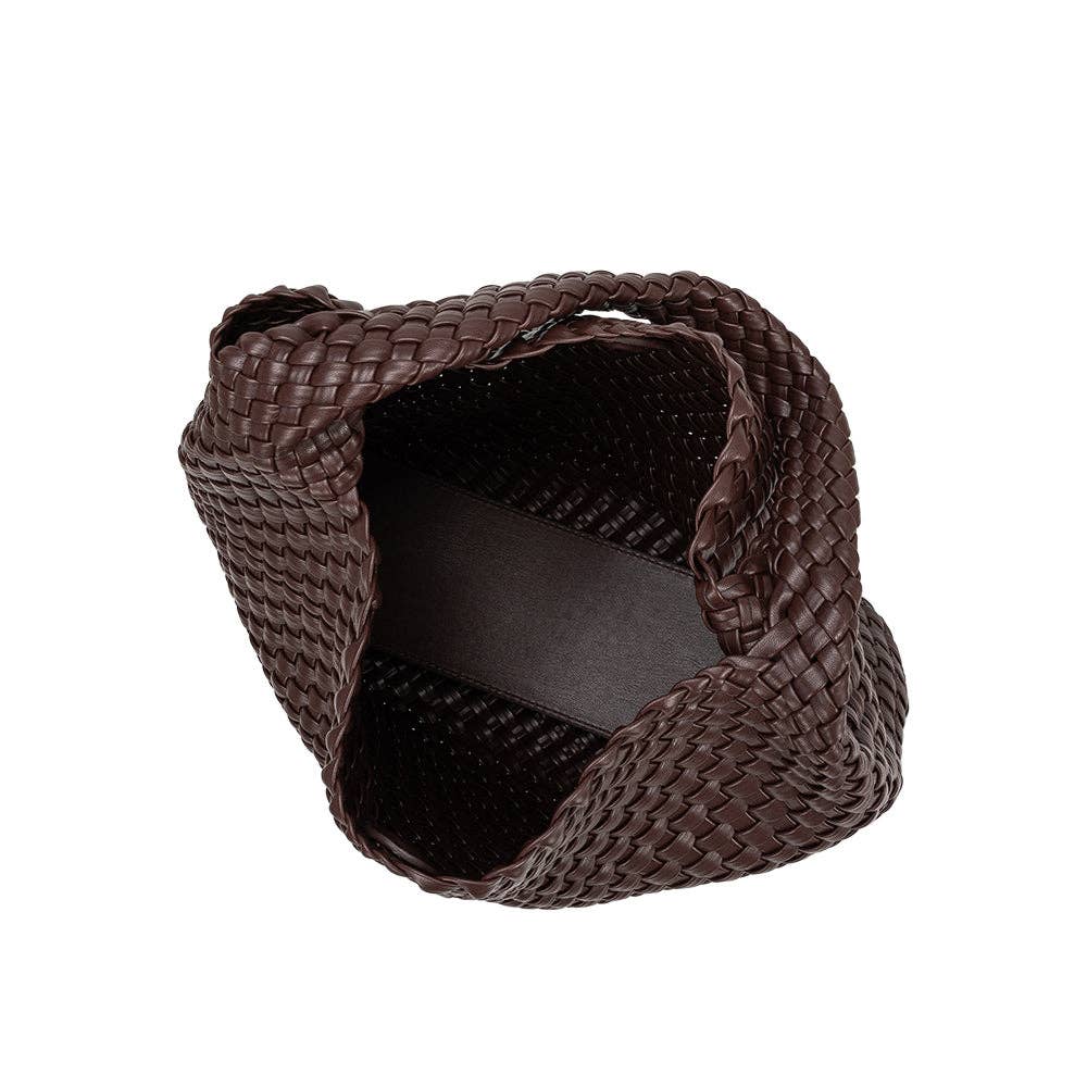 Johanna Espresso L Recycled Vegan Shoulder Bag