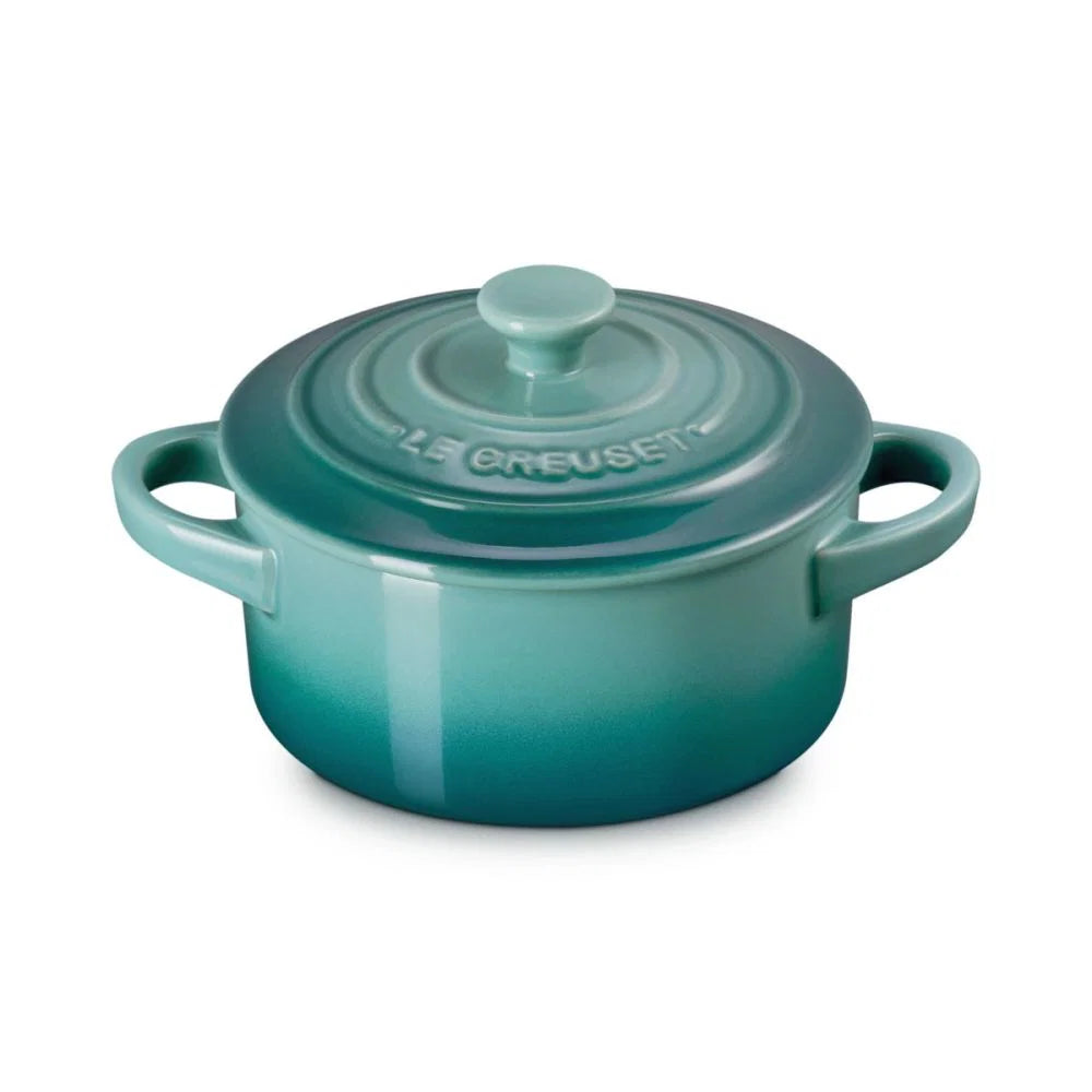 Classic Mini Round Cocotte 8oz - Bleu Riviera