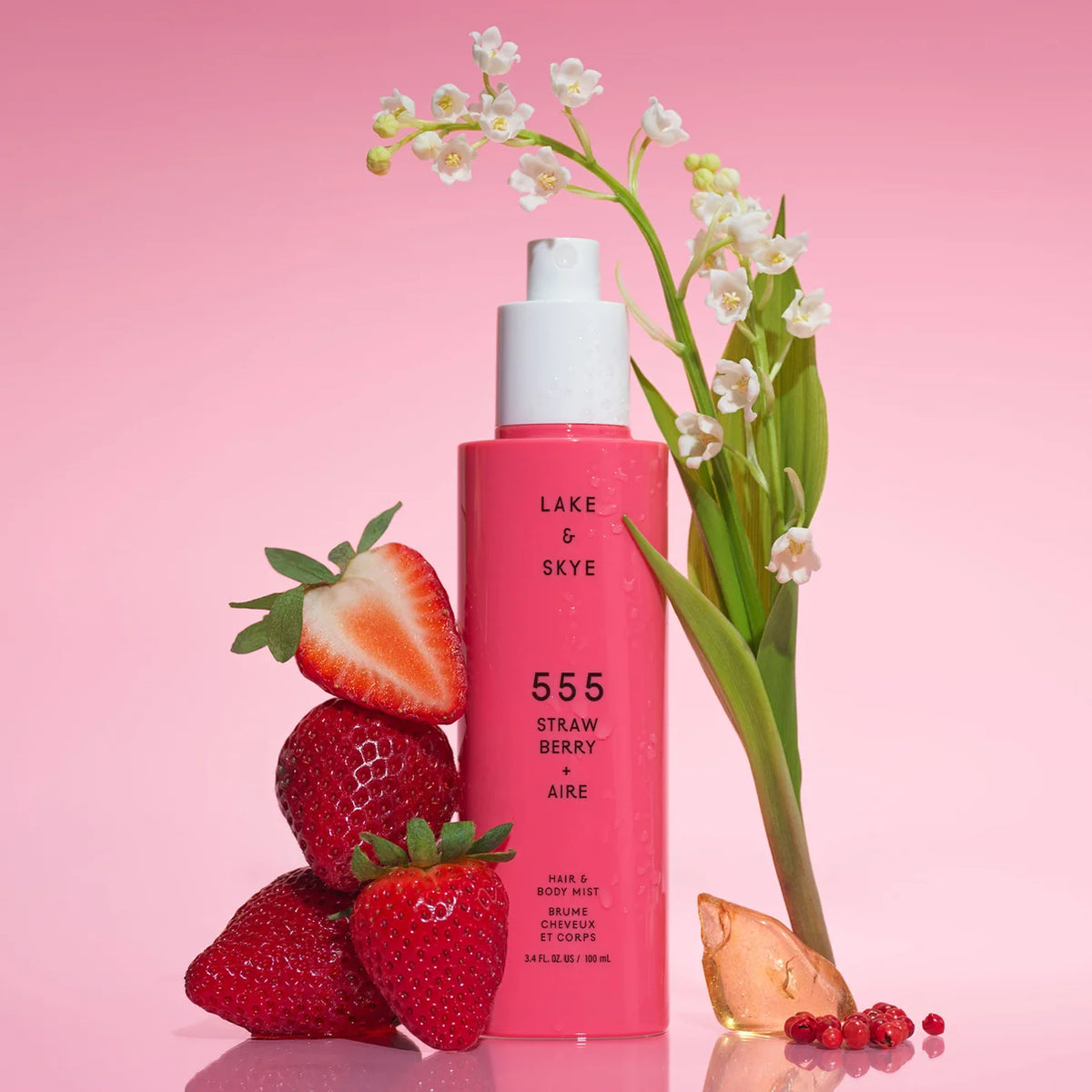 555: Strawberry Aire Hair + Body Mist