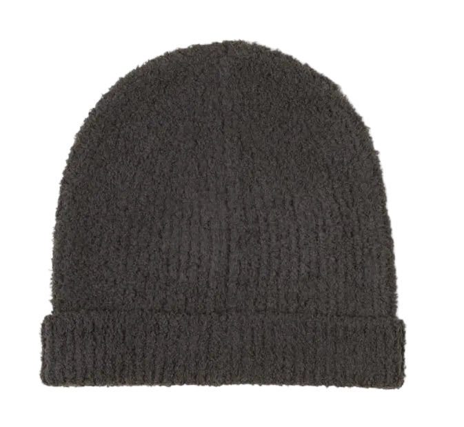 CC Ribbed Beanie - Carbon