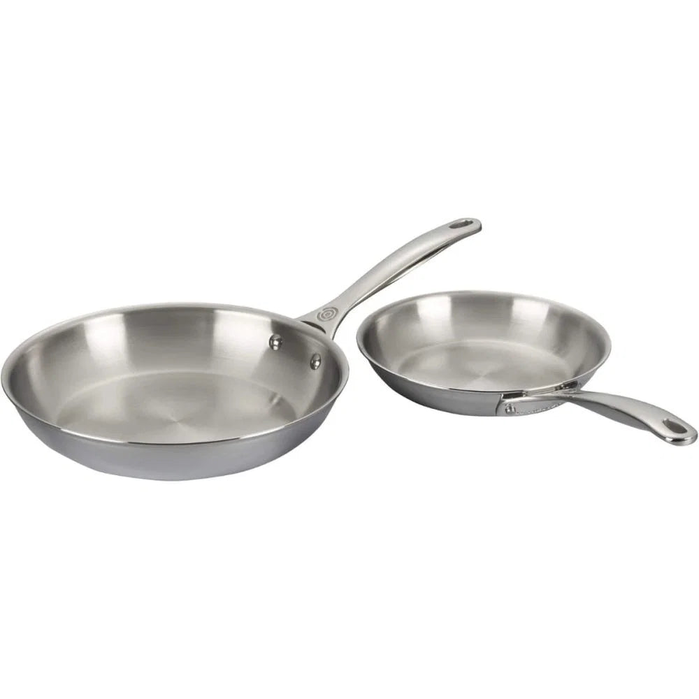 Set Of 2 Signature Stainless Steel Fry Pan Set