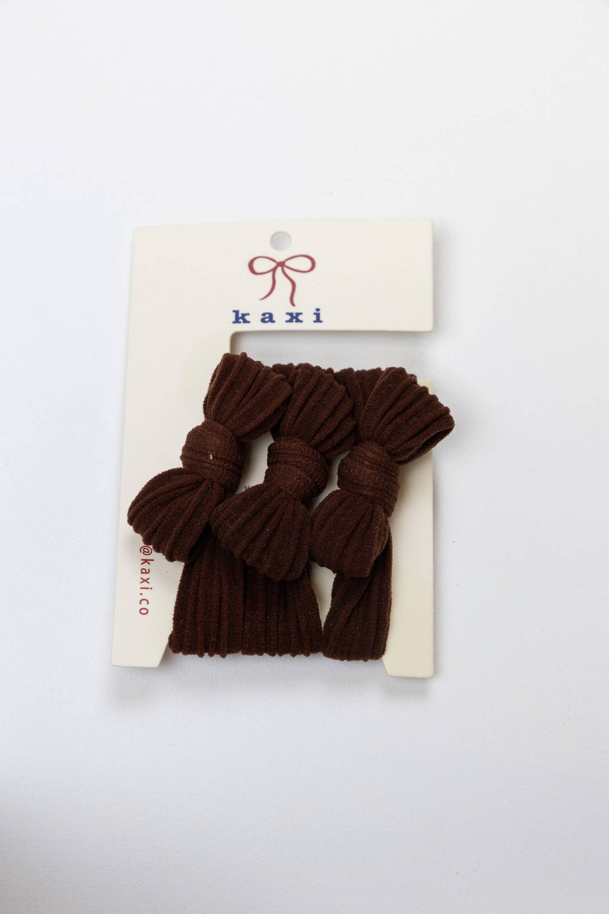 BOW SLICK BACK HAIR TIES