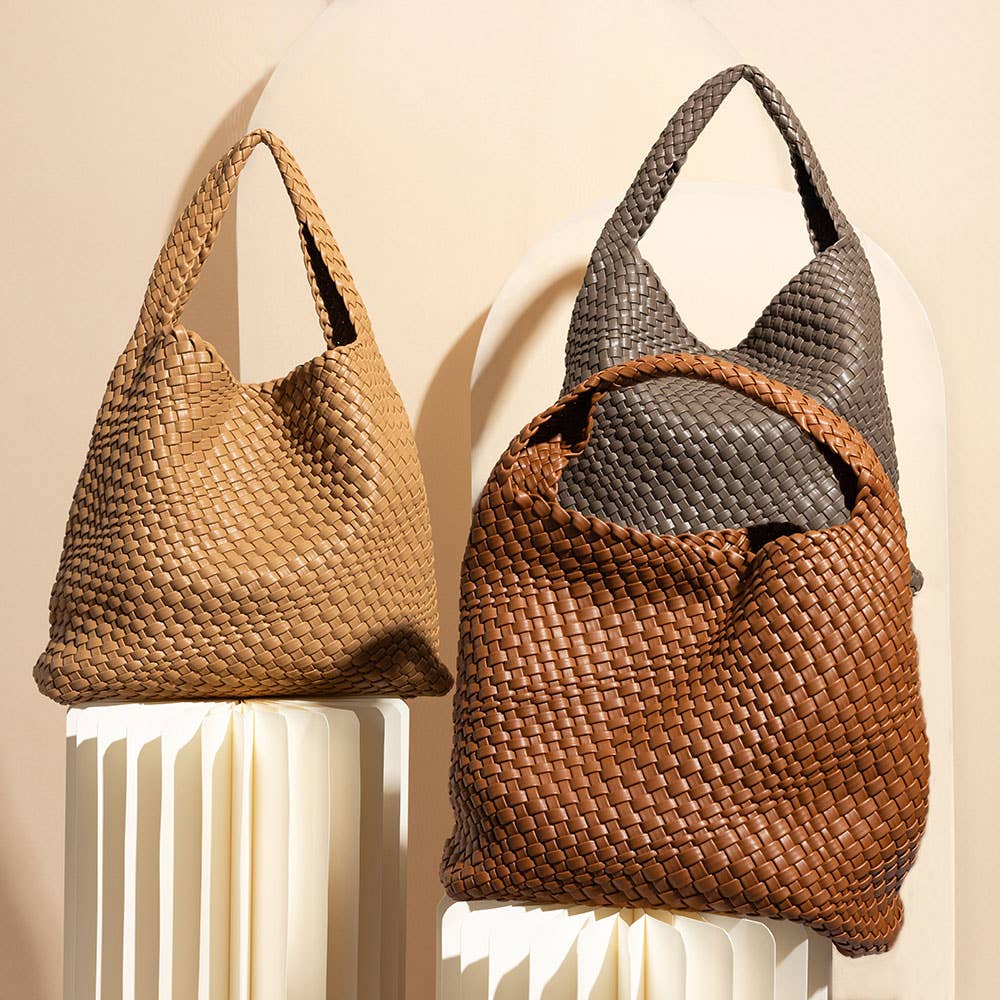 Johanna Espresso L Recycled Vegan Shoulder Bag