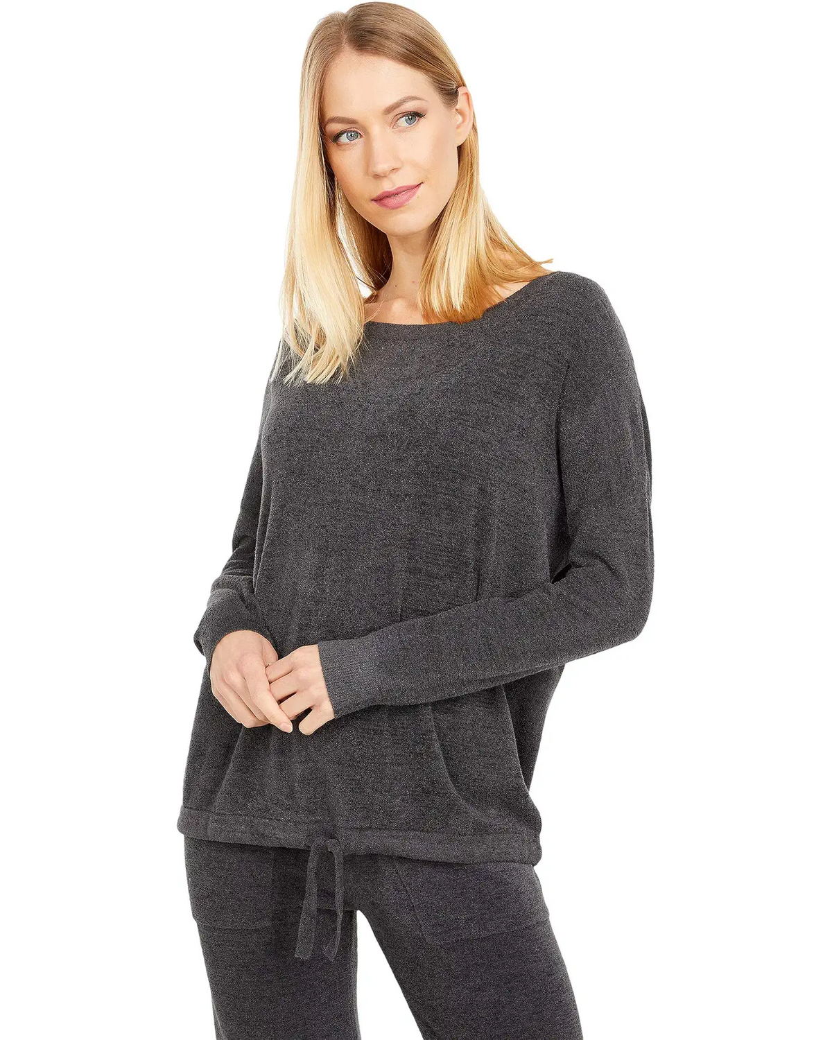 Cozychic Ultra Lite Slouchy Pullover - Carbon