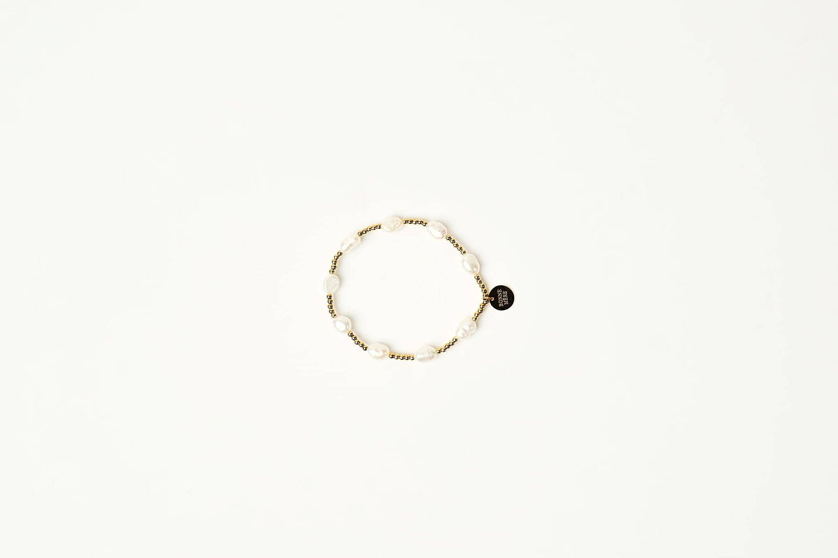 Della Bracelet - Gold + Pearl