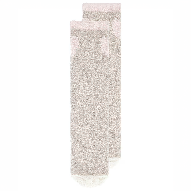 CC Color Block Heart Sock- Stone Multi