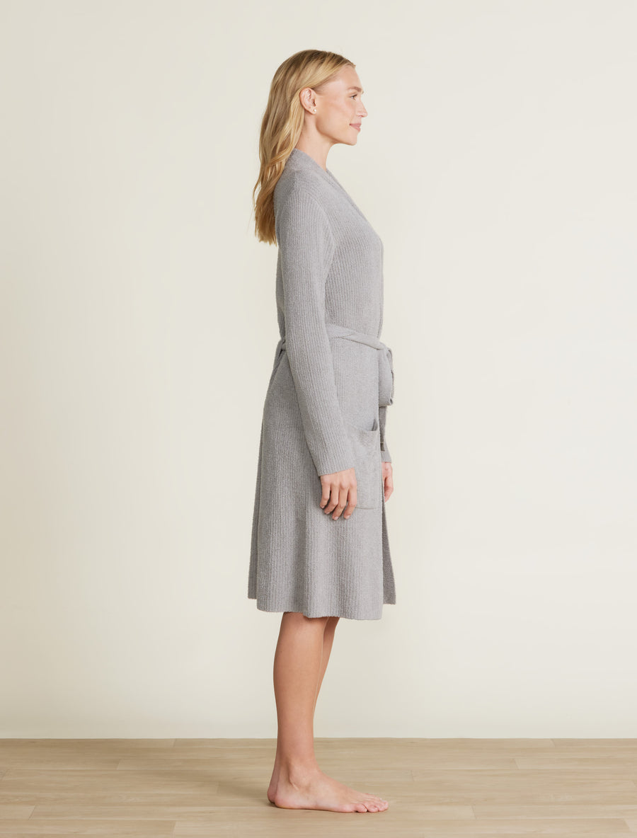 Ribbed Robe Dove Gray