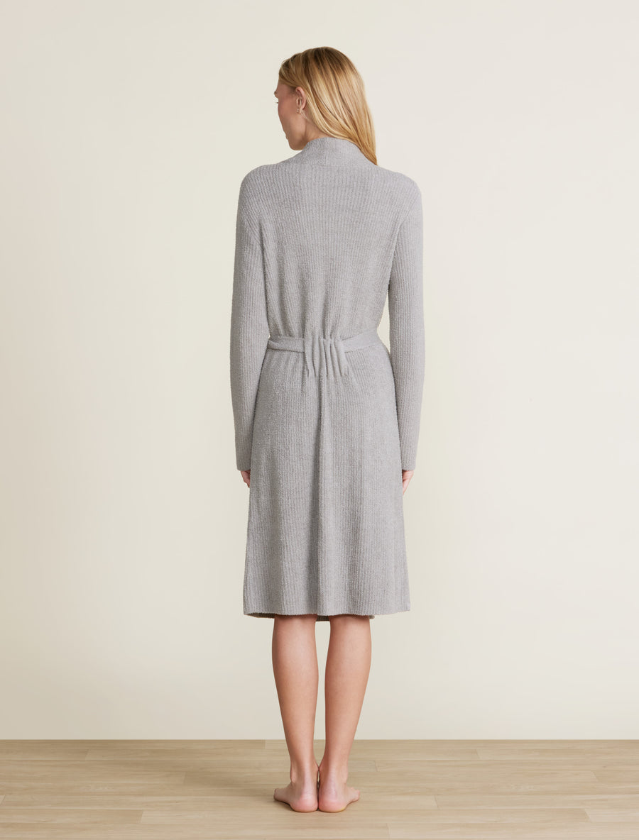 Ribbed Robe Dove Gray