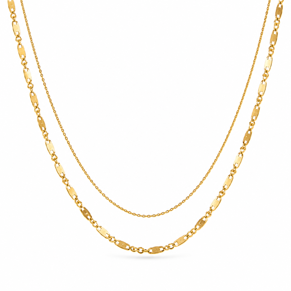Dora Double Chain Necklace