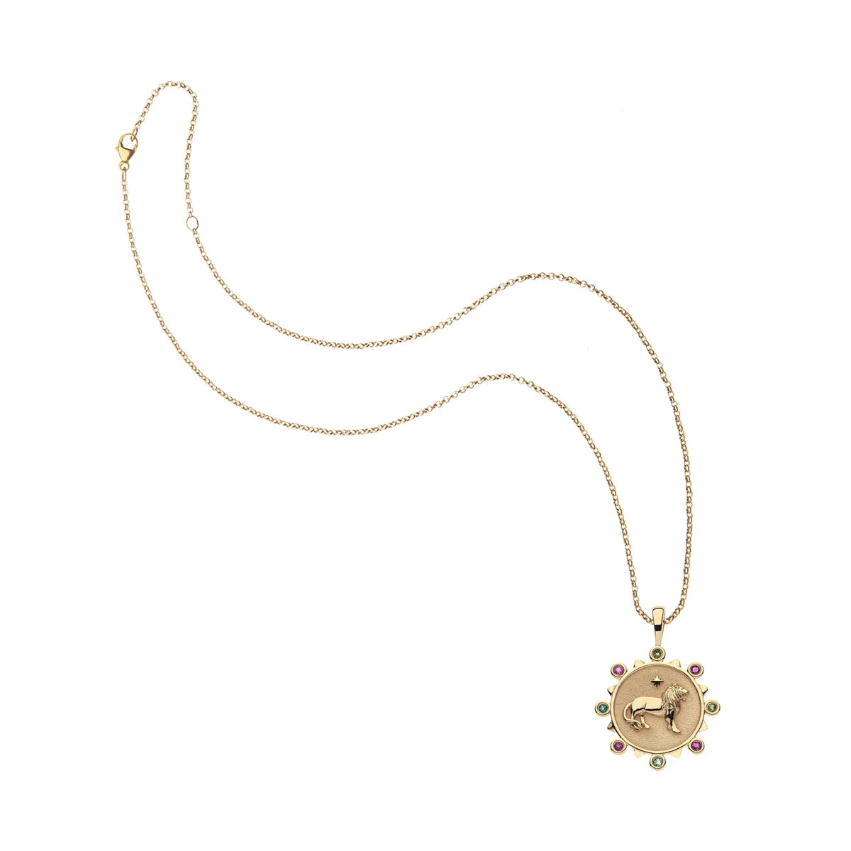 COURAGE Petite Embellished Coin (16"-18") - Classic Rolo Chain