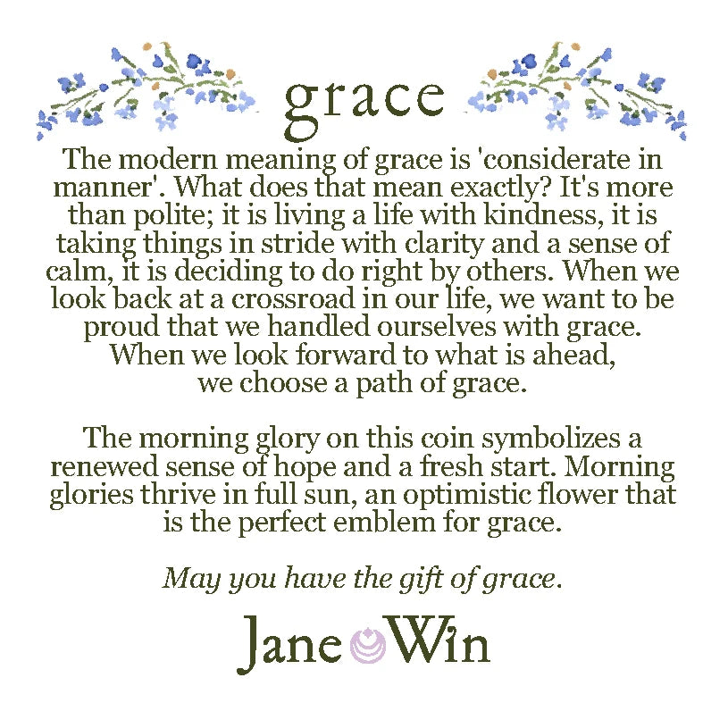 GRACE Petite Embellished Coin (16"-18") - Classic Rolo Chain