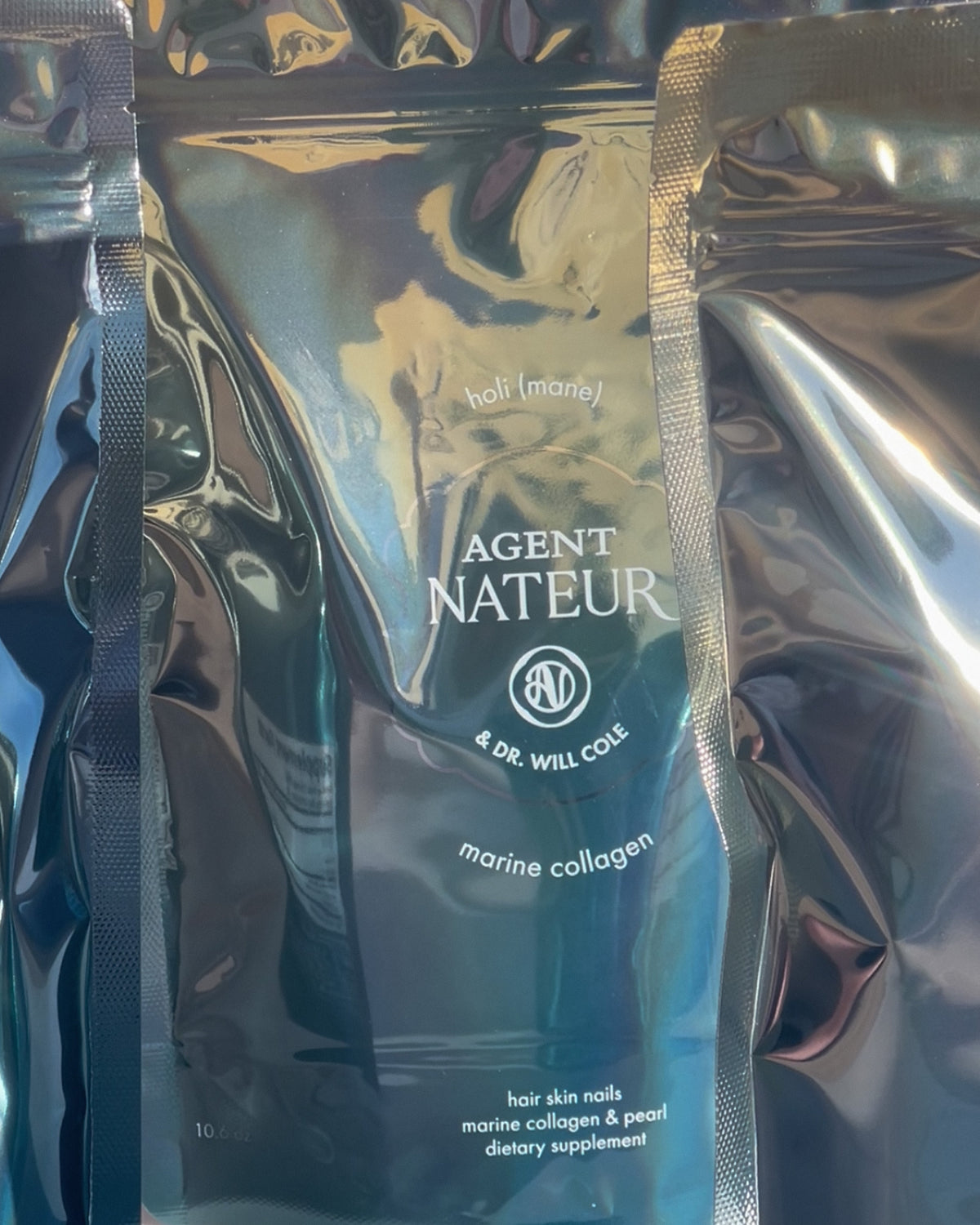 Holi (mane) Marine Collagen Peptides and Pearl Hair, Skin, Nails, 2 Daily Supplements Combined
