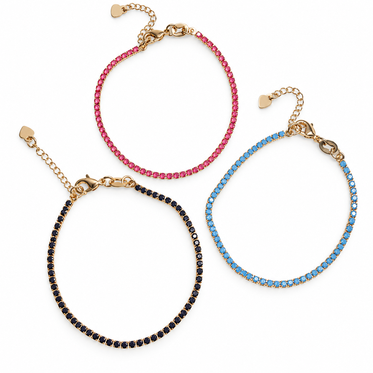 PLA-1240 Bracelet - Brazilian, 18k Gold Plated Nickel Free Hypoallergenic Jewelry