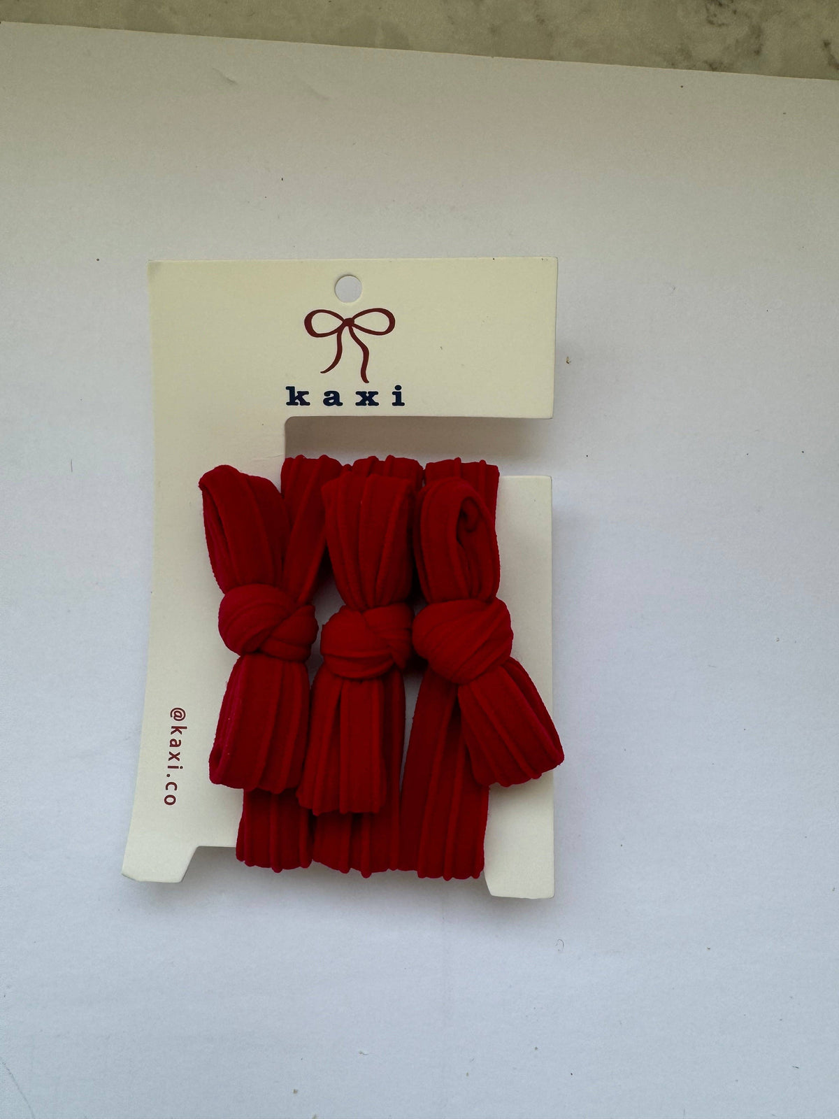 BOW SLICK BACK HAIR TIES