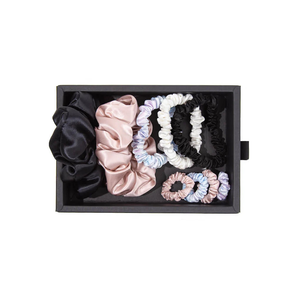 Silk Scrunchies 9-Piece Gift Set
