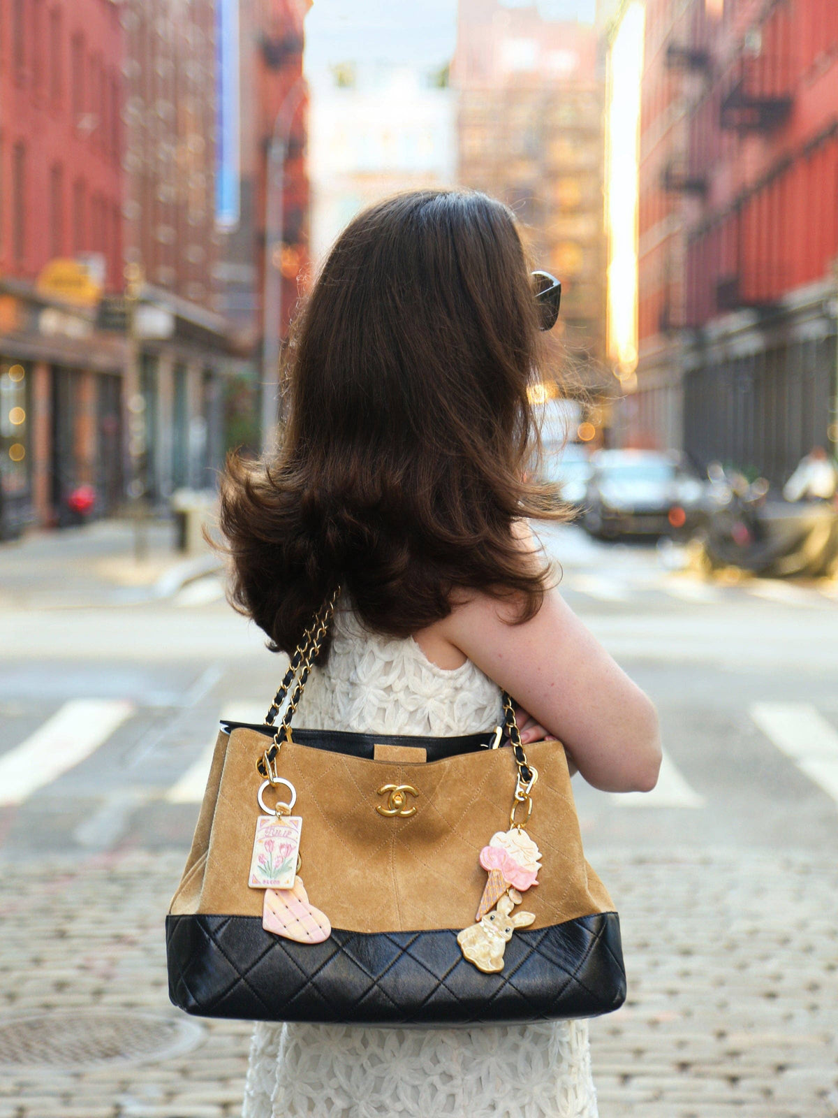 Hand-painted Gelato Bag Charm + Keychain | Eco-Friendly