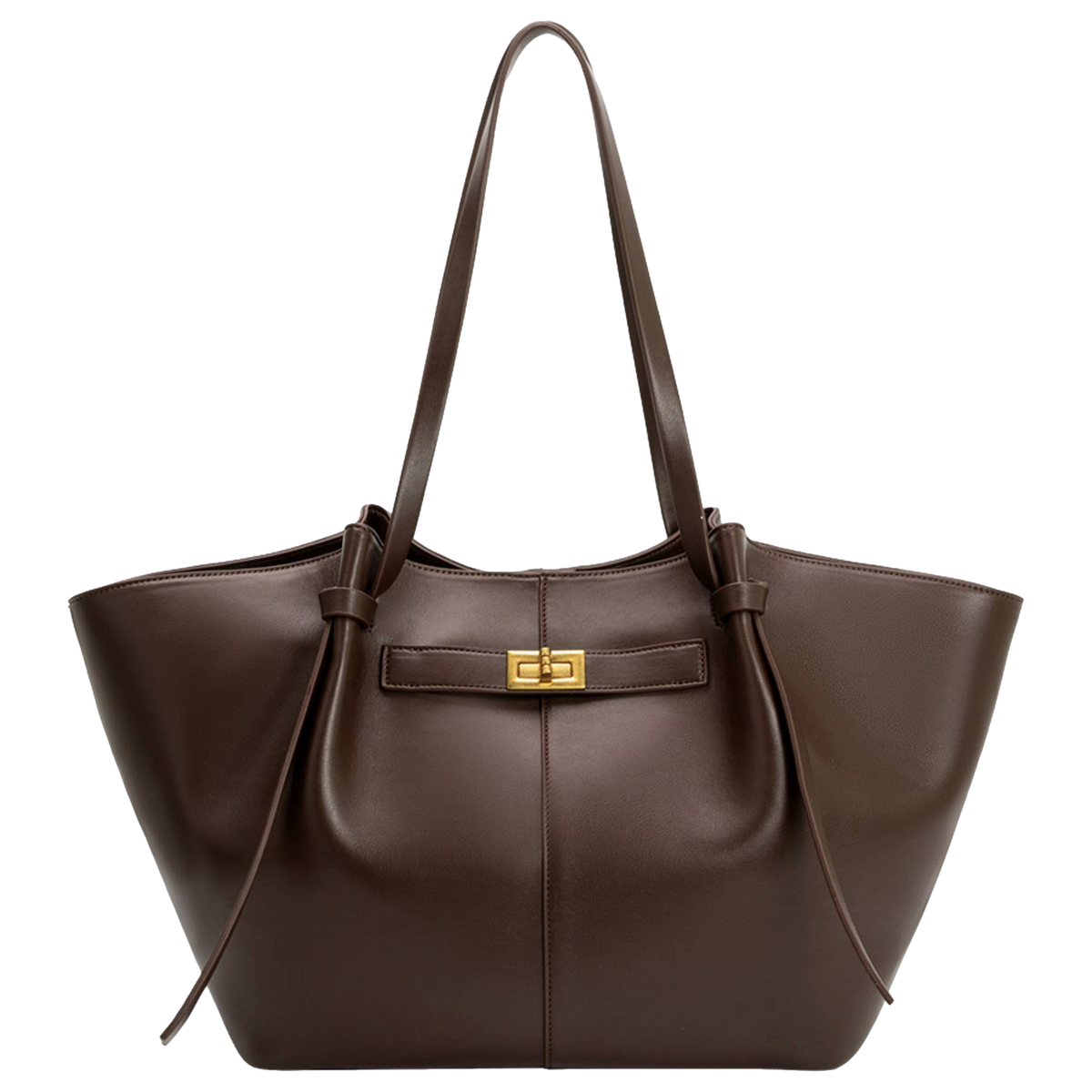 Imelda Espresso Recycled Vegan Leather Tote Bag