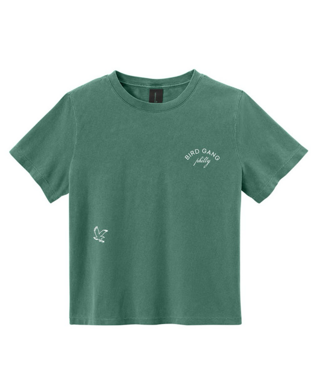 Bird Gang Tee Cropped - Green