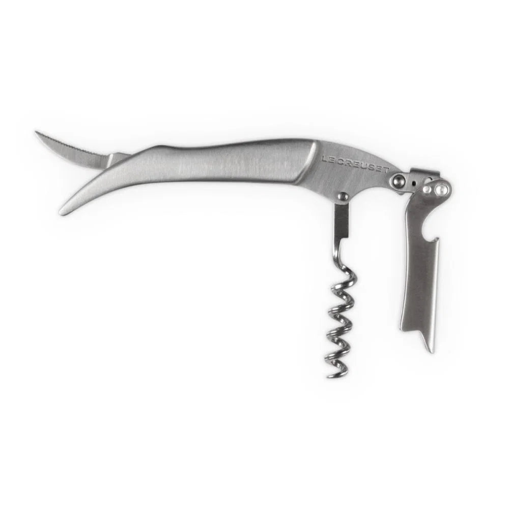 One-Step Waiter's Friend Corkscrew Wine Opener Stainless Steel