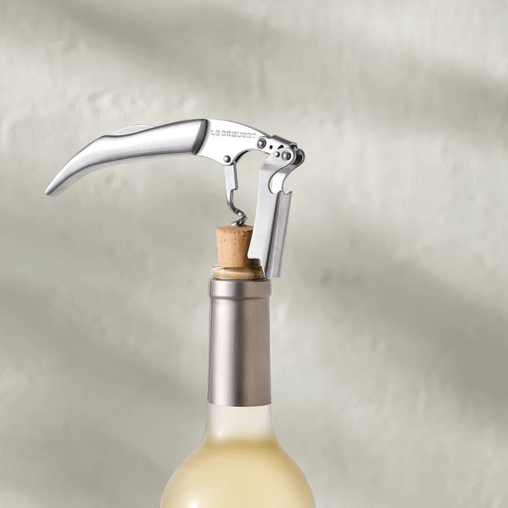 One-Step Waiter's Friend Corkscrew Wine Opener Stainless Steel
