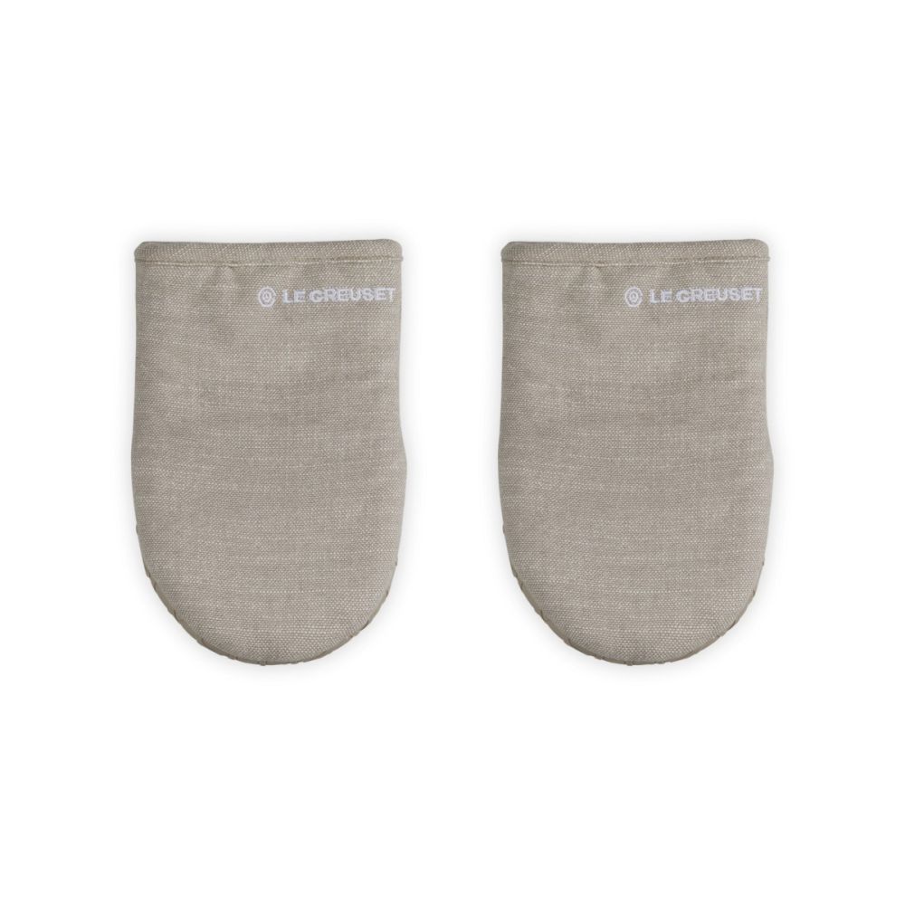 Set of 2 Mini Oven Mitts 8in - Sable