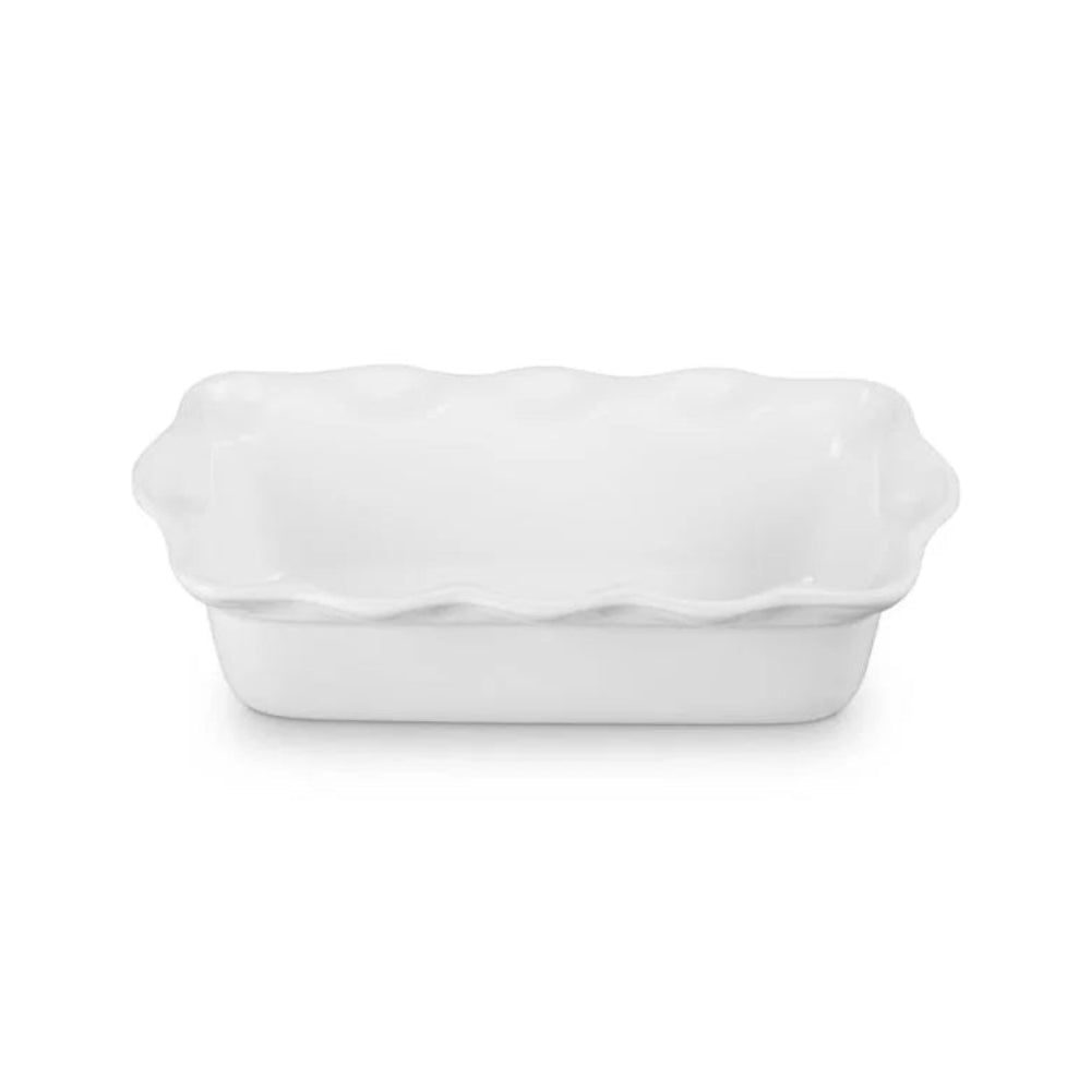 Fluted Loaf Dish - White