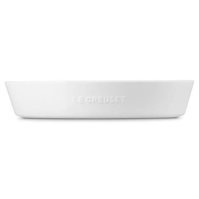 Oval Chip and Dip Platter 13in - White