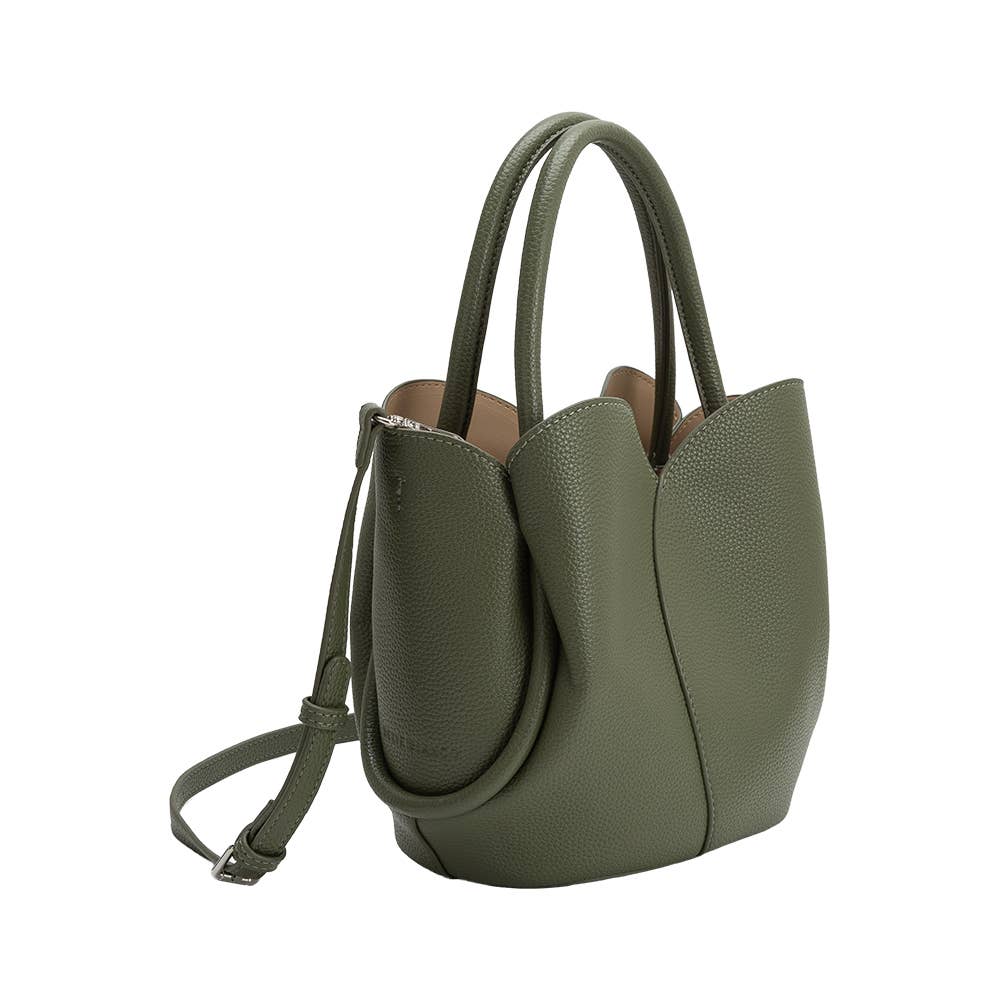 Tulip Moss Recycled Vegan Leather Top Handle