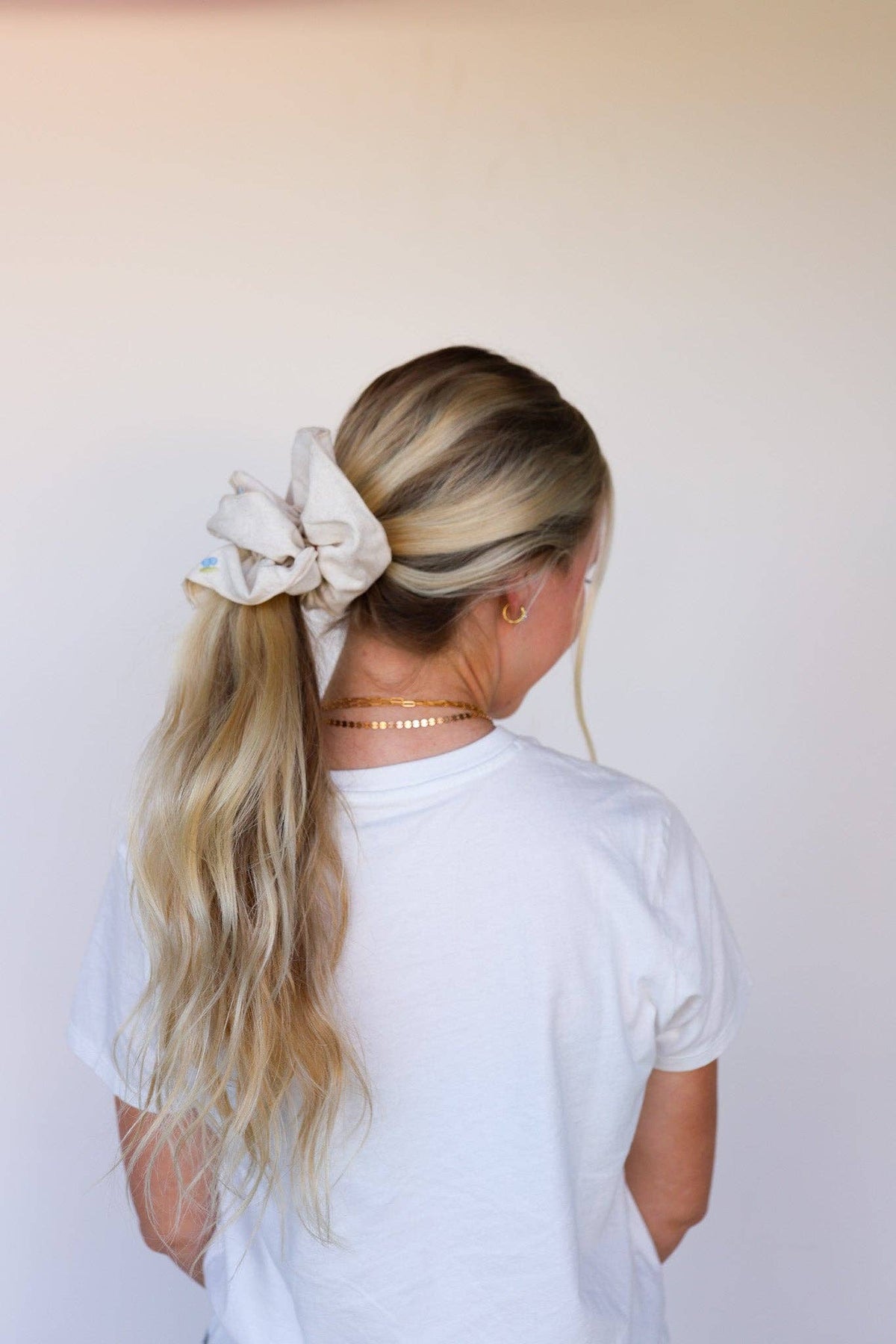 Cream Farmers Market Corset Scrunchie