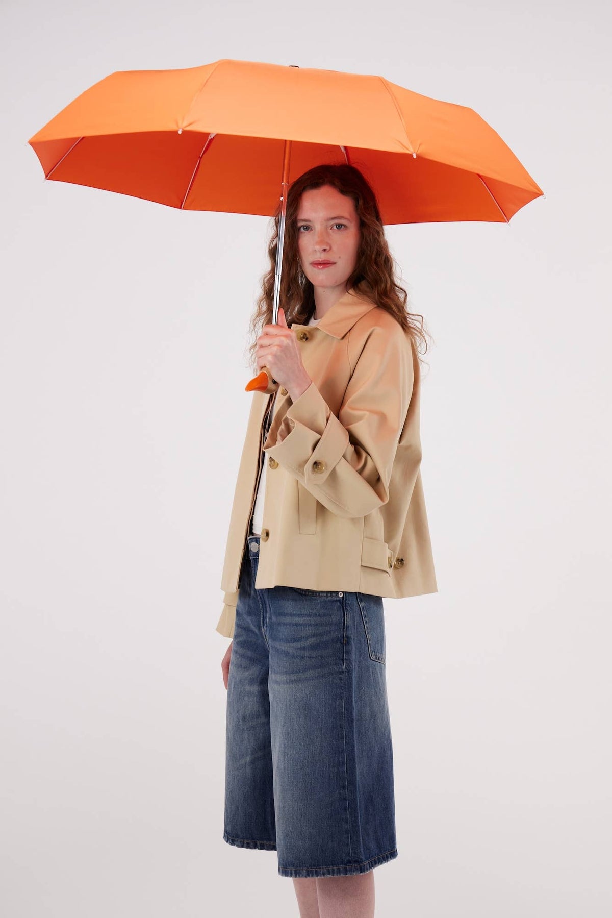 Pumpkin Orange Eco-Friendly Duckhead Umbrella