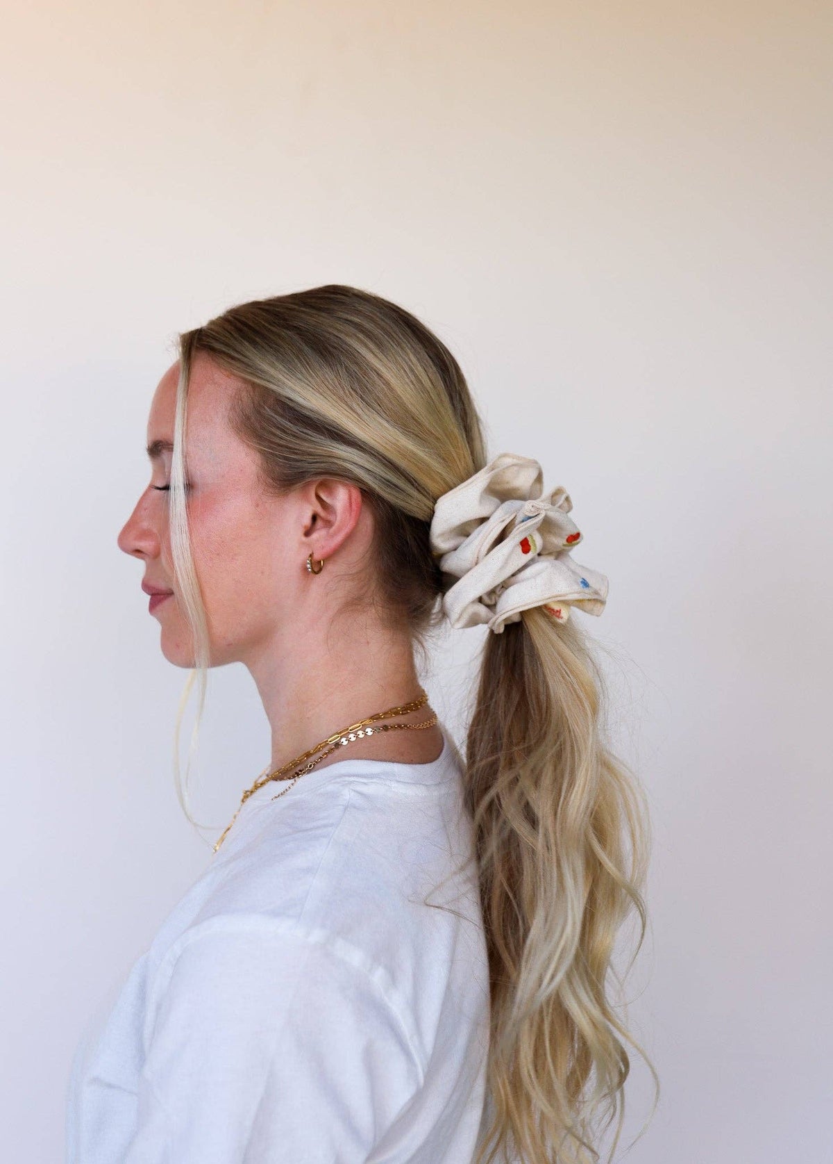 Cream Farmers Market Corset Scrunchie