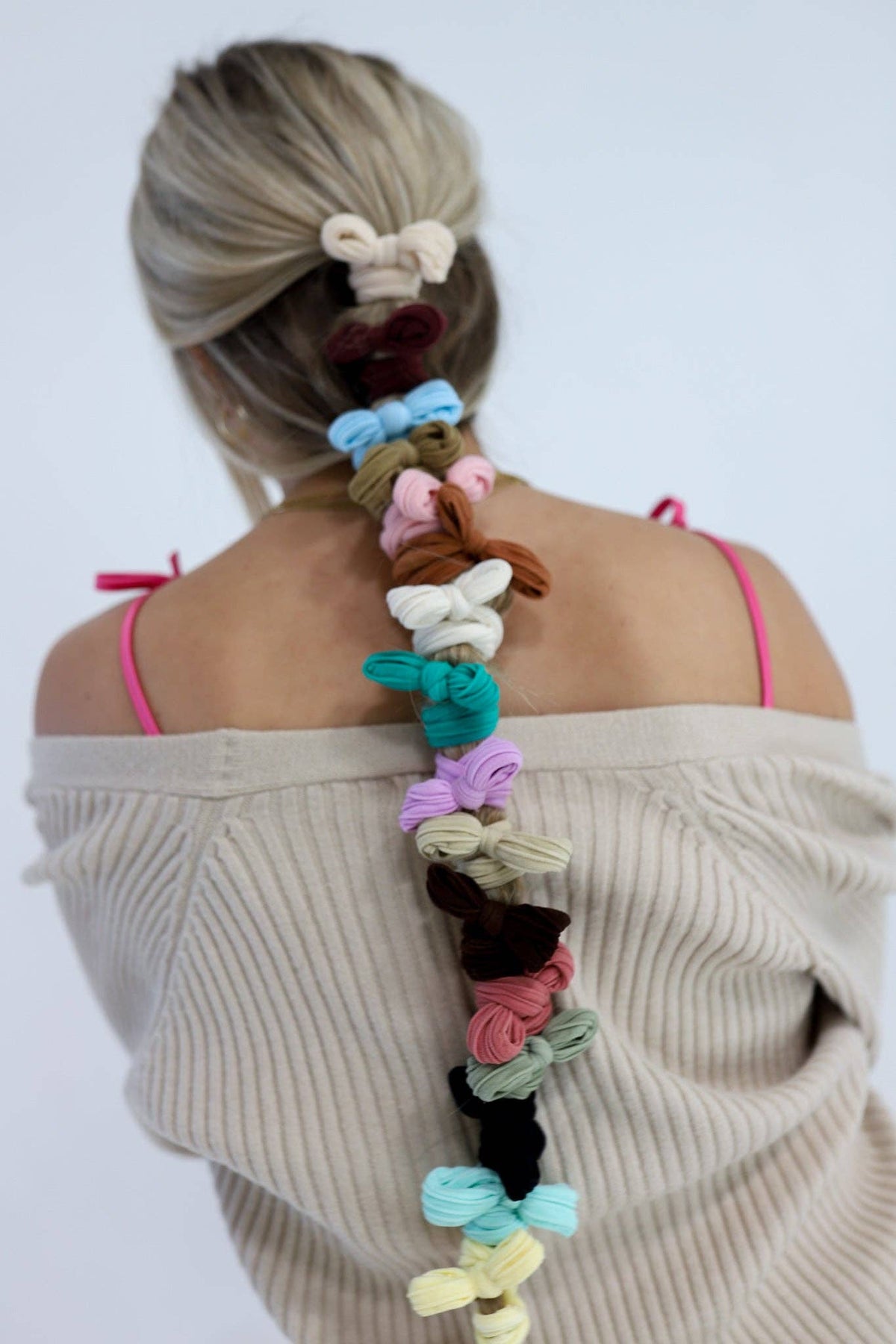BOW SLICK BACK HAIR TIES