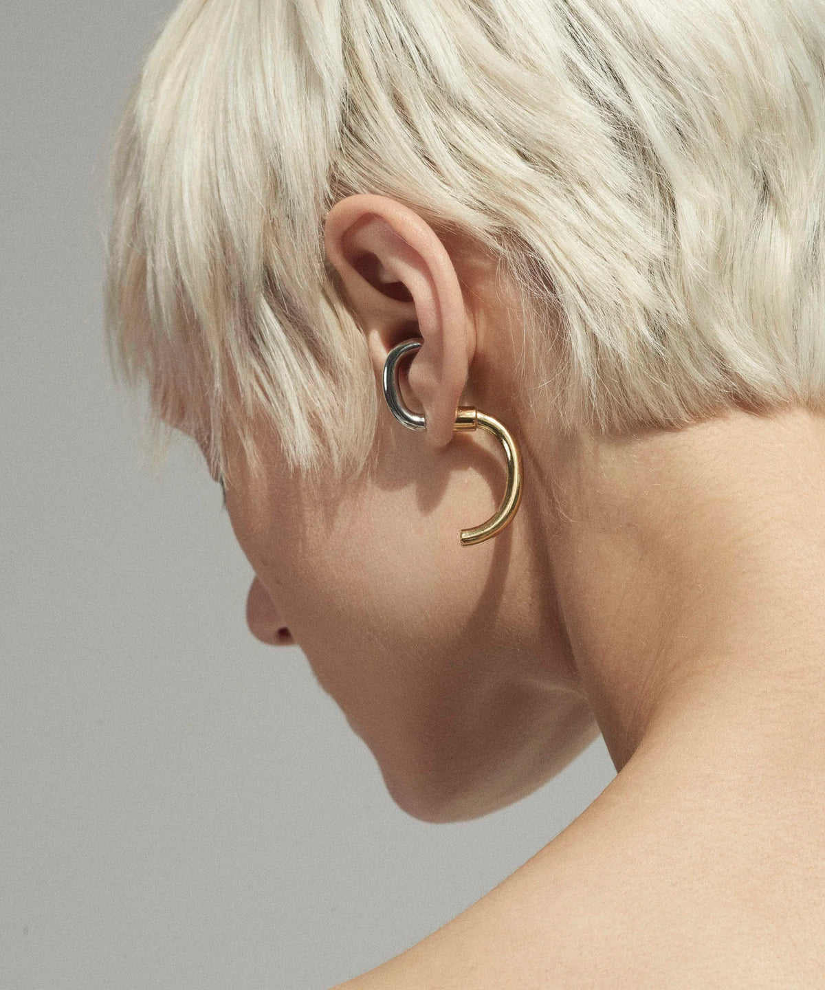 Luna Earrings Two Tone