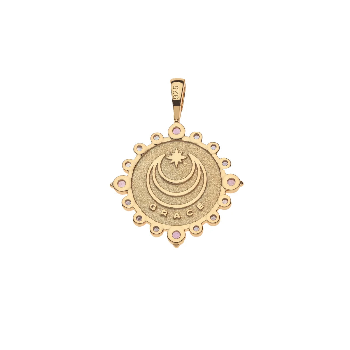 GRACE Petite Embellished Coin (16"-18") - Classic Rolo Chain