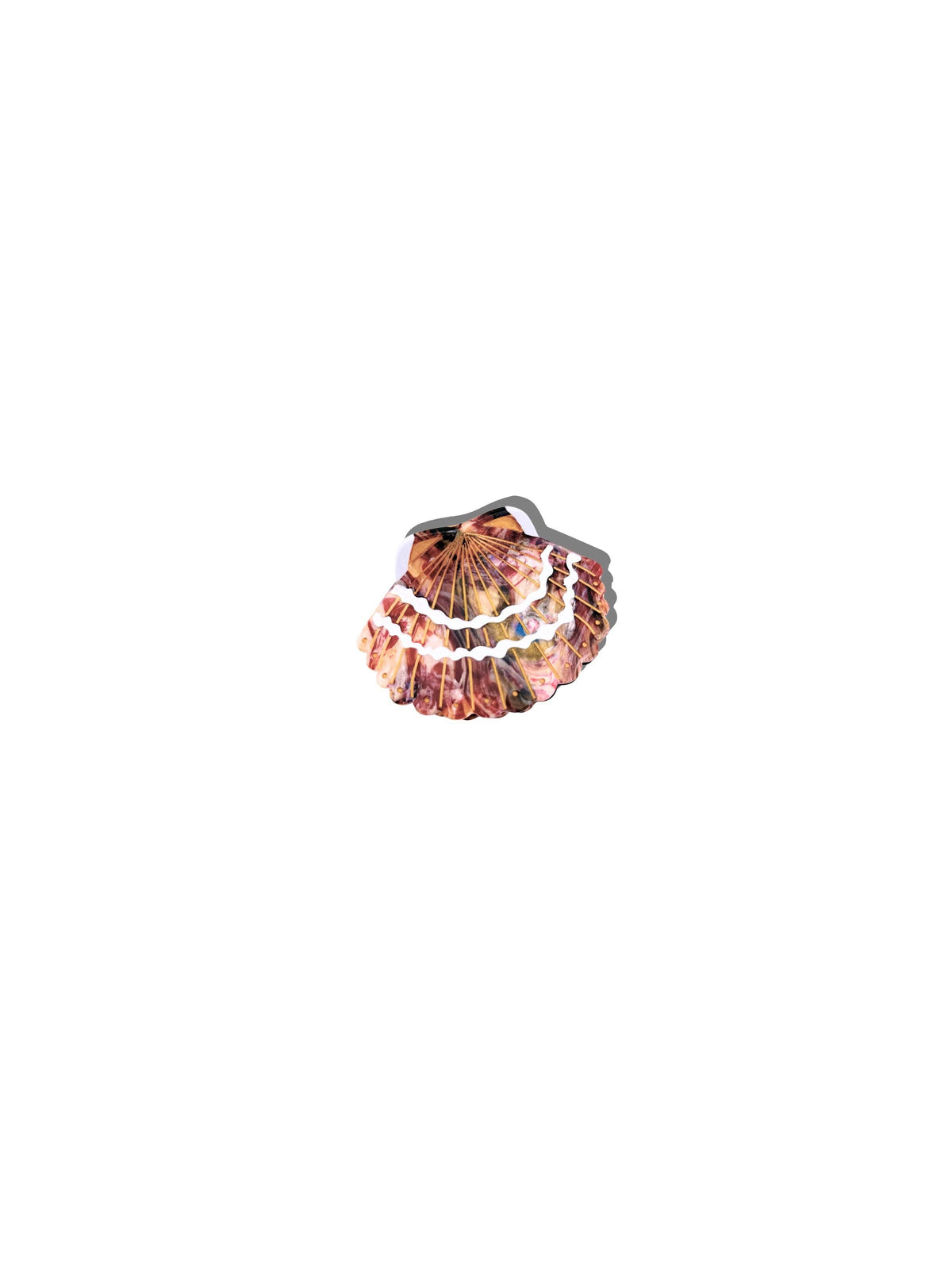 Hand-painted Mini Seashells Claw Hair Clip