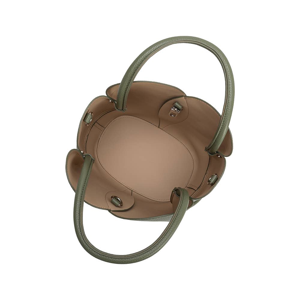 Tulip Moss Recycled Vegan Leather Top Handle