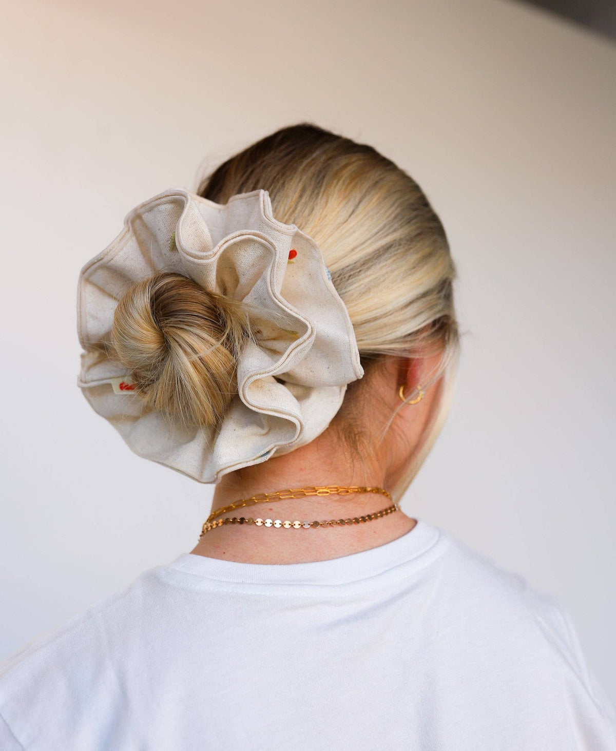 Cream Farmers Market Corset Scrunchie
