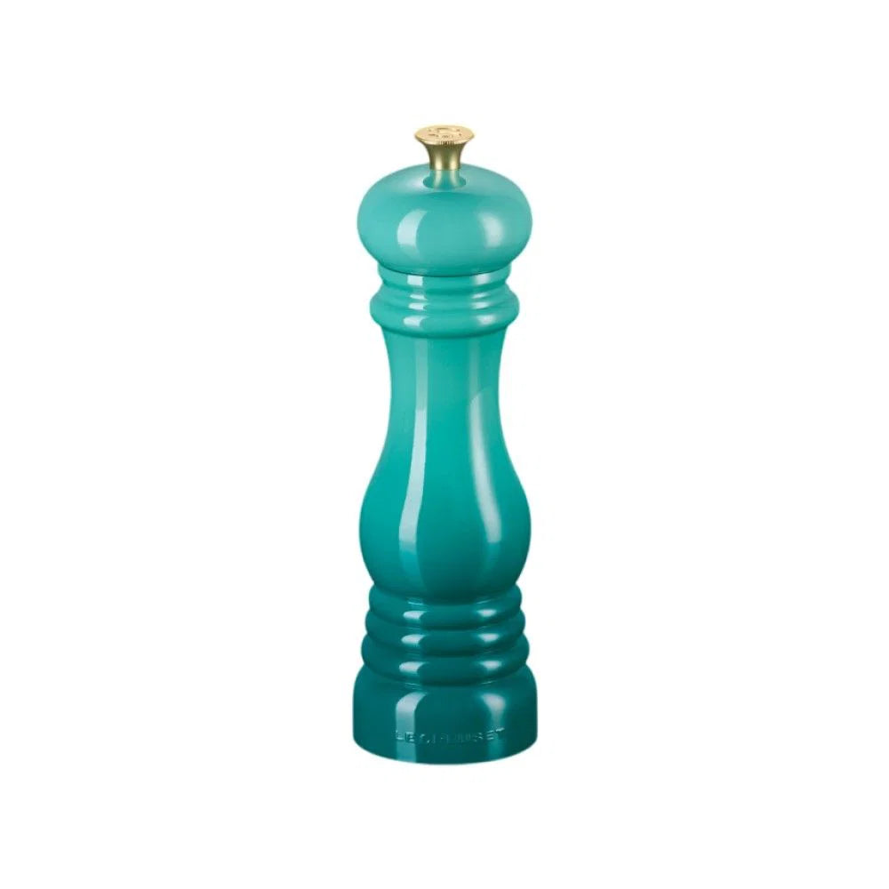Classic Salt Mill 8in Bleu Riviera Light Gold Knob