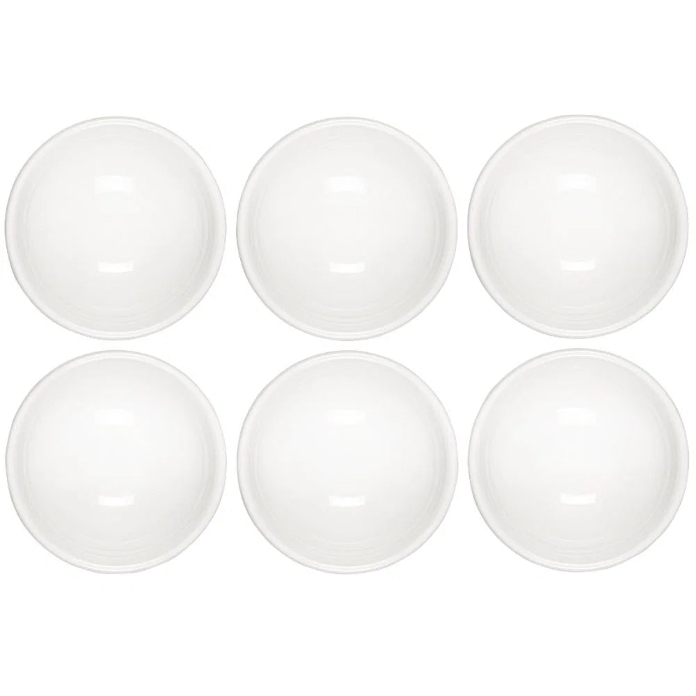 Set Of 6 Vancouver Pinch Bowls 2oz - White